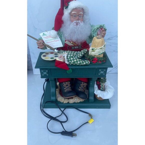 Holiday Creations Other - VTG Santa Workshop Holiday Creations Christmas Musical Lighted Santa Claus 16"